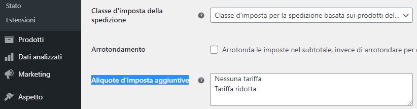 Aliquote aggiuntive